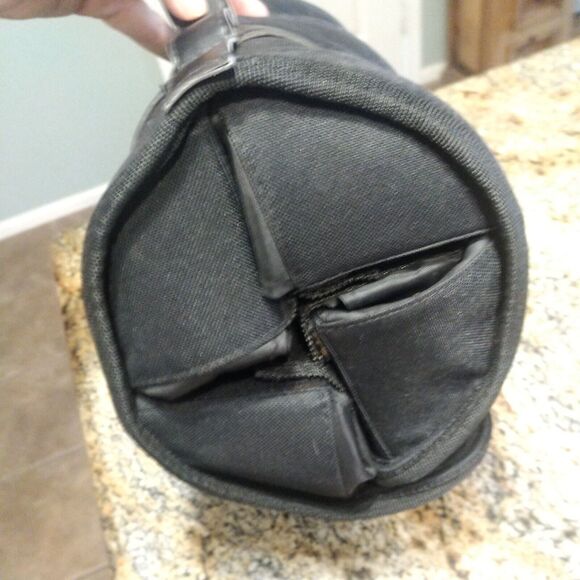 Harley Davidson 8 Compartment Roll Up Bag Travel Pack Bag Luggage Canvas Pockets - Picture 8 of 9